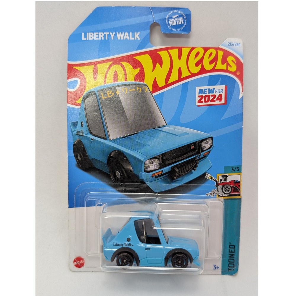Hot Wheels Tooned Nissan Skyline 2000GT-R LBWK Blue Liberty Walk 2024 HRY85